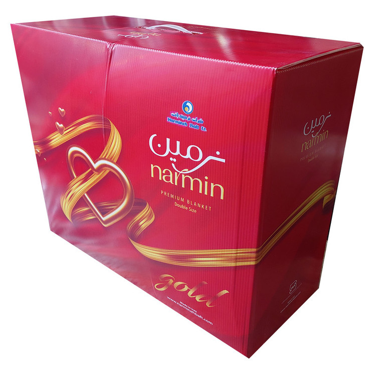 پتو 2 نفره نرمینه بافت مدل نرمین برجسته سایز 240x220 سانتیمتر