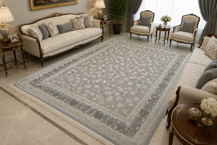 فرش قیطران طرح زرافشان1200شانه