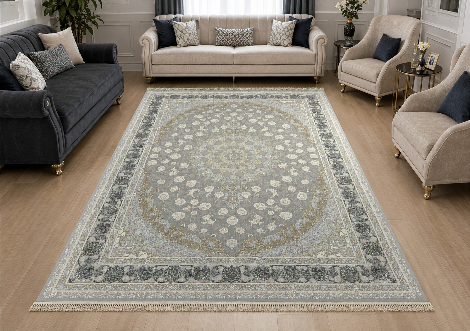 فرش قیطران طرح  مهناز 1200شانه