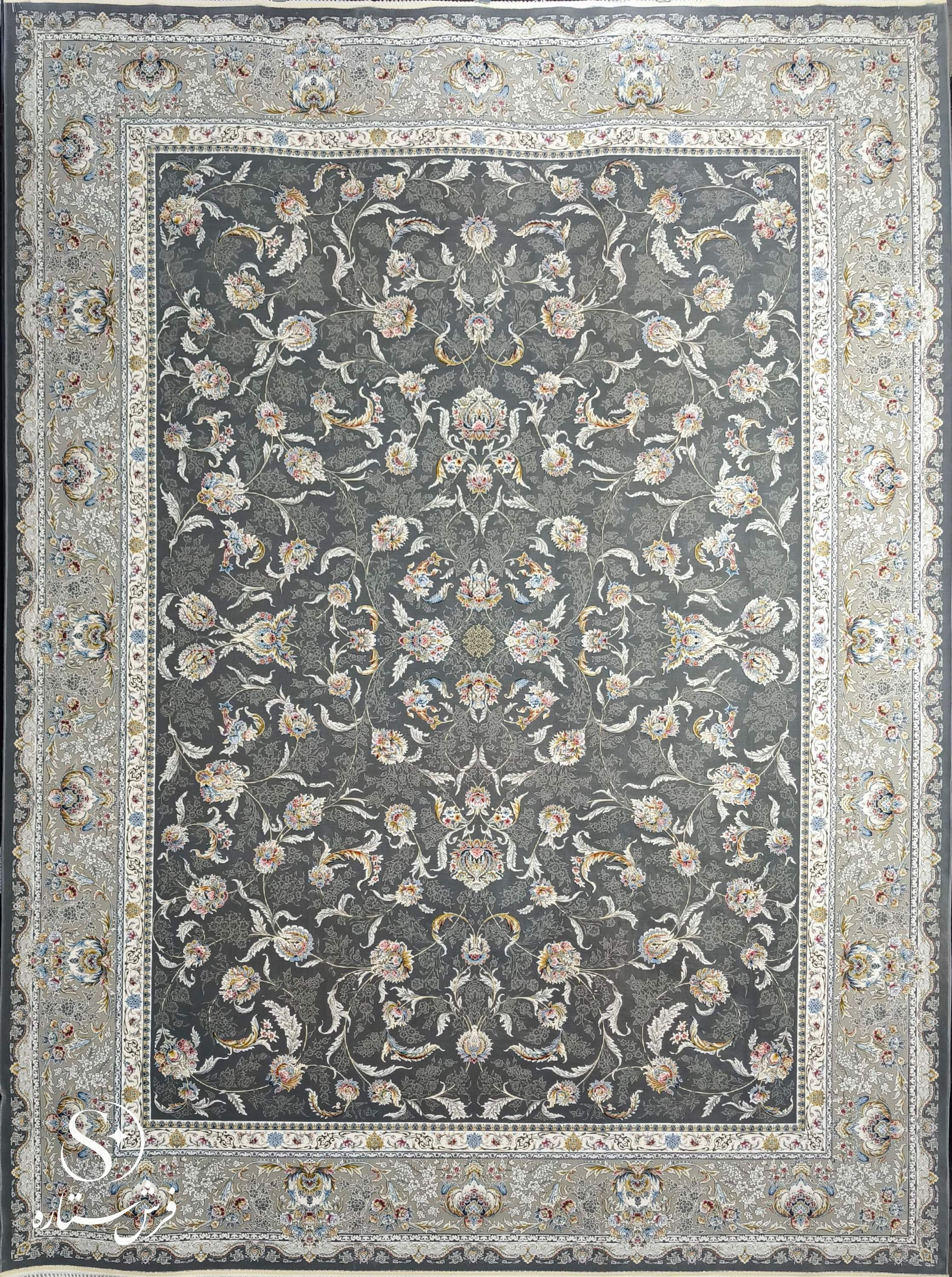 فرش 1500شانه قیطران طرح چکاوک کد2