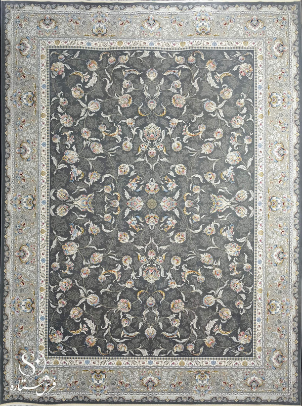 فرش 1500شانه قیطران طرح چکاوک کد2